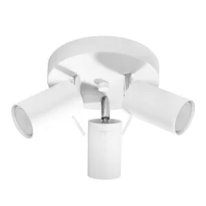 Ring 3-Light Ceiling Bar - White Cluster Ceiling Lights Great Lighting UK Ltd