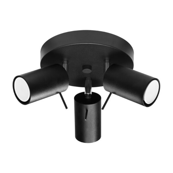 Ceiling Lamp Ring 3p Black