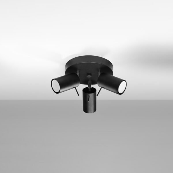 Ceiling Lamp Ring 3p Black - Image 2