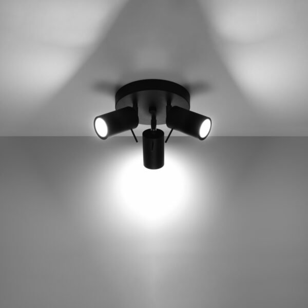 Ceiling Lamp Ring 3p Black - Image 3