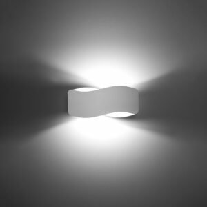 Wall Lamp Tila 30 White Box Wall Lights Great Lighting UK Ltd