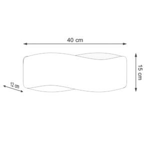 Wall Lamp Tila 40 White Box Wall Lights Great Lighting UK Ltd