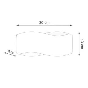 Tila 30cm Wall Light - Black Black Wall Lights Great Lighting UK Ltd