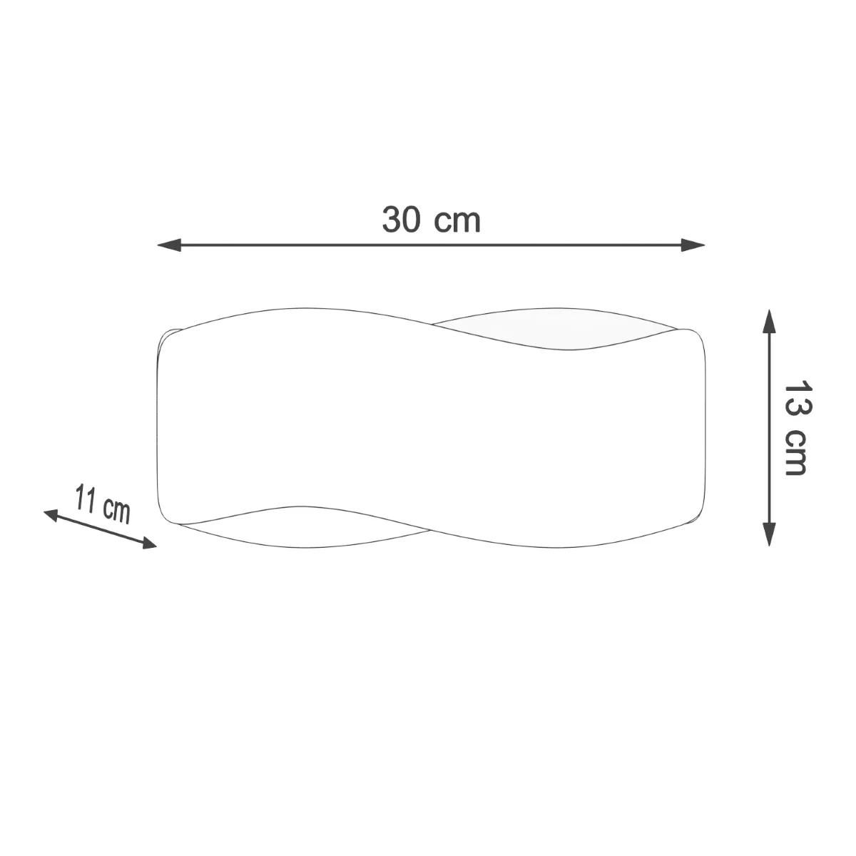 Tila 30cm Wall Light - Black Black Wall Lights Great Lighting UK Ltd