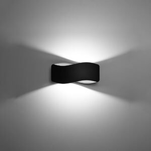 Wall Lamp Tila 30 Black Box Wall Lights Great Lighting UK Ltd