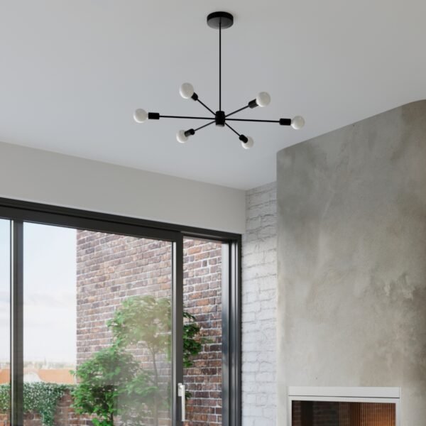 Chandelier Lango 3 Black Ceiling Chandeliers Great Lighting UK Ltd