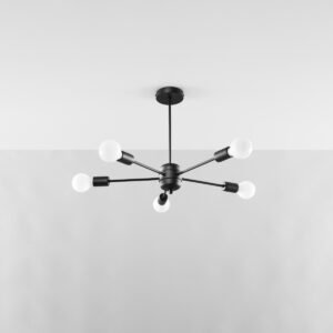 Chandelier Lango 5 Black Ceiling Chandeliers Great Lighting UK Ltd
