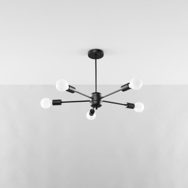 Chandelier Lango 5 Black Ceiling Chandeliers Great Lighting UK Ltd