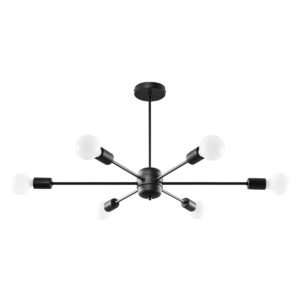 Chandelier Lango 6 Black Ceiling Chandeliers Great Lighting UK Ltd