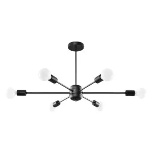 Multi Arm Ceiling Light Lango Six Light Black Multi Arm Ceiling Lights Great Lighting UK Ltd