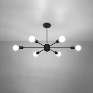Chandelier Lango 6 Black Ceiling Chandeliers Great Lighting UK Ltd