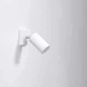 Ring Wall Light - White / With Switch Switched Wall and Reading Lights Great Lighting UK Ltd