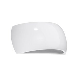 Varnished Wall Lamp Pontius White Gloss Box Wall Lights Great Lighting UK Ltd