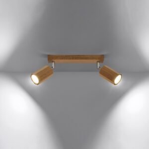 Ceiling Lamp Zeke 2 Oak Track Lighting Great Lighting UK Ltd