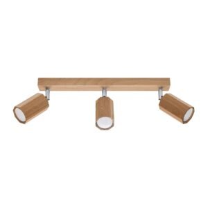 Ceiling Lamp Zeke 3 Oak Track Lighting Great Lighting UK Ltd