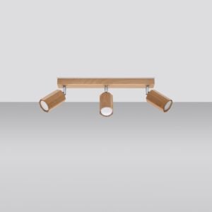 Ceiling Lamp Zeke 3 Oak Track Lighting Great Lighting UK Ltd