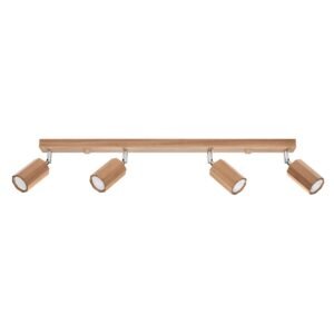 Ceiling Lamp Zeke 4 Oak Track Lighting Great Lighting UK Ltd