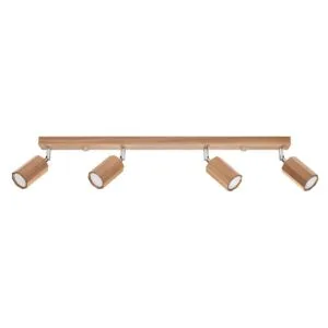 Zeke Four Light Oak Sphere Kitchen Ceiling Spotlight 4 Light Spotlights Great Lighting UK Ltd