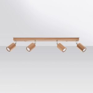 Ceiling Lamp Zeke 4 Oak Track Lighting Great Lighting UK Ltd