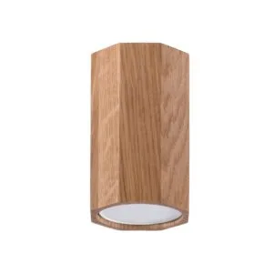 Wooden Pendant Light Zeke 10cm Oak Modern Single Ceiling Lights Great Lighting UK Ltd