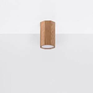 Ceiling Lamp Zeke 10 Oak Single Ceiling Lights Great Lighting UK Ltd