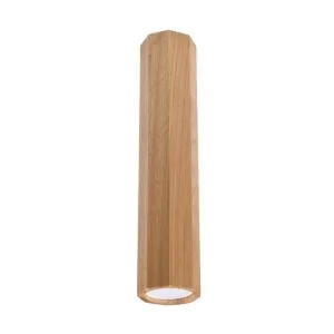 Wooden Pendant Light Zeke 30cm Oak Modern Single Ceiling Lights Great Lighting UK Ltd