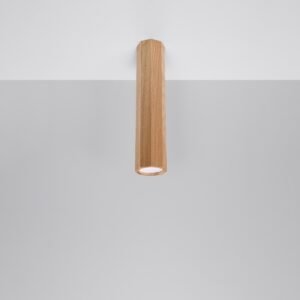 Ceiling Lamp Zeke 30 Oak Single Ceiling Lights Great Lighting UK Ltd
