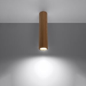 Ceiling Lamp Zeke 30 Oak Single Ceiling Lights Great Lighting UK Ltd