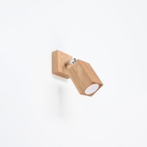 Wall Lamp Keke Oak Single Wall Lights Great Lighting UK Ltd