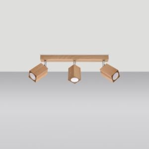 Ceiling Lamp Keke 3 Oak Track Lighting Great Lighting UK Ltd