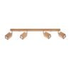 Ceiling Lamp Keke 4 Oak Track Lighting Great Lighting UK Ltd