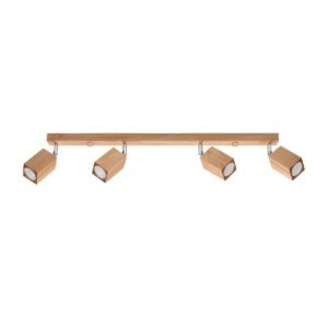 Ceiling Lamp Keke 4 Oak Track Lighting Great Lighting UK Ltd