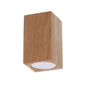Wooden Ceiling Light Keke 10cm Oak Modern Single Ceiling Lights Great Lighting UK Ltd
