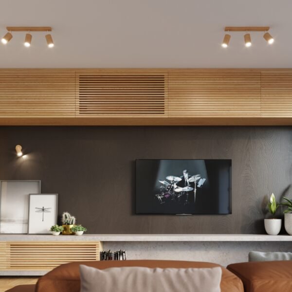 Ceiling Lamp Berg 4 Natural Wood - Image 6