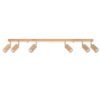 Ceiling Lamp Berg 6 Natural Wood Track Lighting Great Lighting UK Ltd