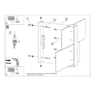 Massimo Wall Light - White Panel Wall Lights Great Lighting UK Ltd