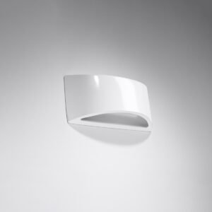 Varnished Wall Lamp Vixen White Gloss Bedroom Wall Lights Great Lighting UK Ltd