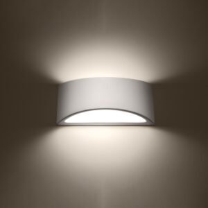 Varnished Wall Lamp Vixen White Gloss Bedroom Wall Lights Great Lighting UK Ltd