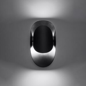 Wall Lamp Tear Black Single Wall Lights Great Lighting UK Ltd