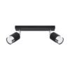 Ceiling Lamp Nero 2 Black / Chrome Track Lighting Great Lighting UK Ltd