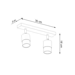 Ceiling Lamp Nero 2 Black / Chrome Track Lighting Great Lighting UK Ltd
