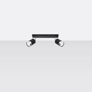 Ceiling Lamp Nero 2 Black / Chrome Track Lighting Great Lighting UK Ltd