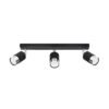 Ceiling Lamp Nero 3 Black / Chrome Kitchen Track Lighting Great Lighting UK Ltd