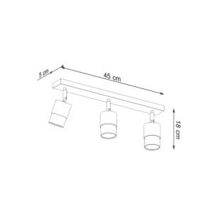 Ceiling Lamp Nero 3 Black / Chrome Kitchen Track Lighting Great Lighting UK Ltd