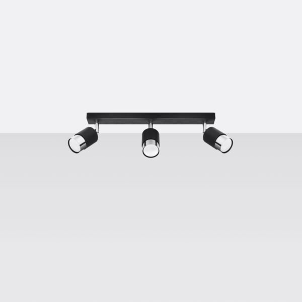 Ceiling Lamp Nero 3 Black/chrome - Image 2