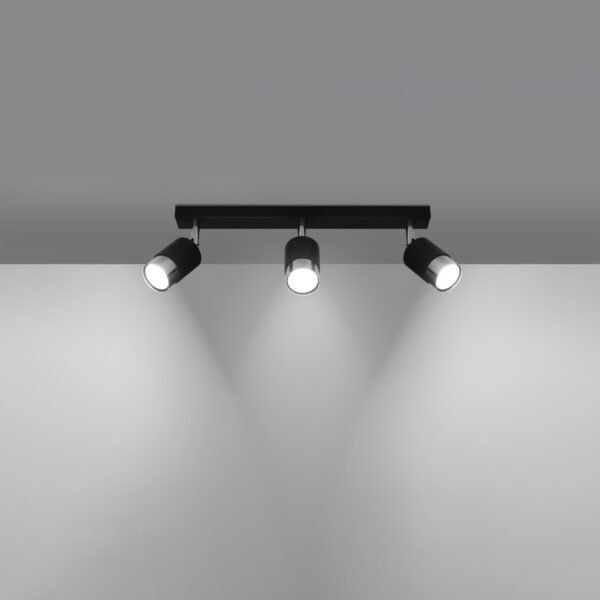 Ceiling Lamp Nero 3 Black/chrome - Image 3