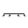 Ceiling Lamp Nero 4 Black / Chrome Track Lighting Great Lighting UK Ltd