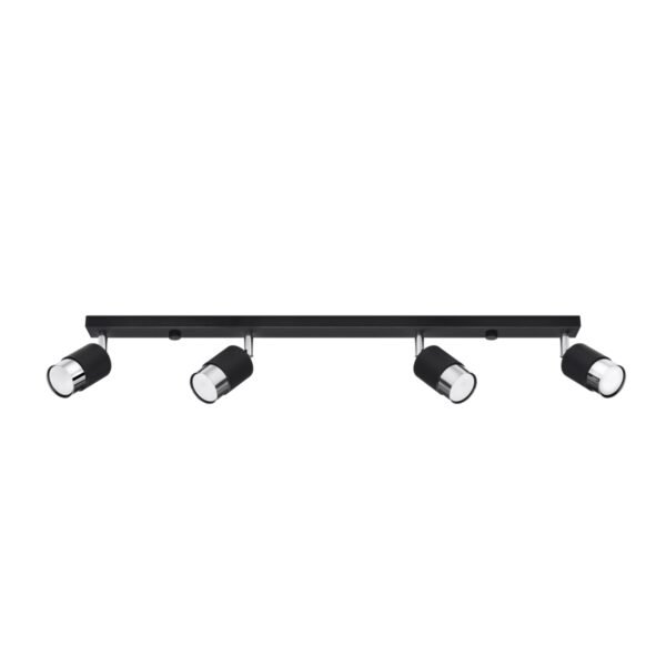 Ceiling Lamp Nero 4 Black/chrome