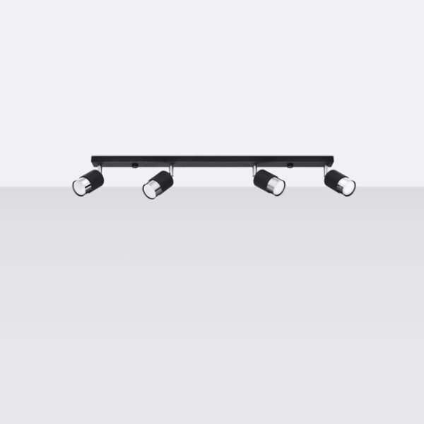 Ceiling Lamp Nero 4 Black/chrome - Image 2