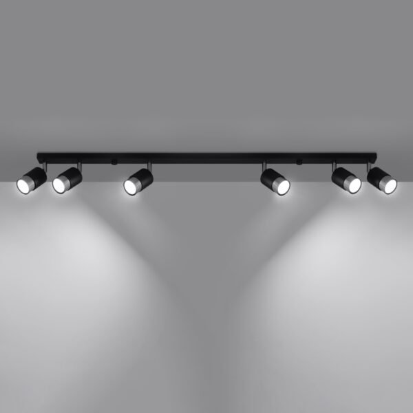 Ceiling Lamp Nero 6 Black/chrome - Image 3